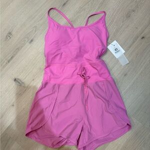 Pink Athletic Romper